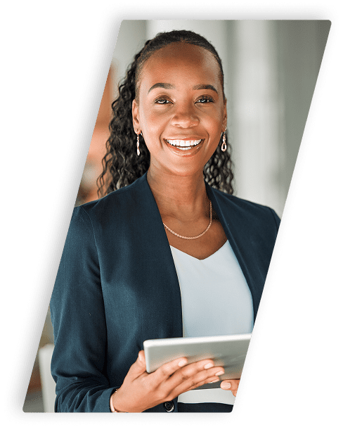 Female lawyer with ipad