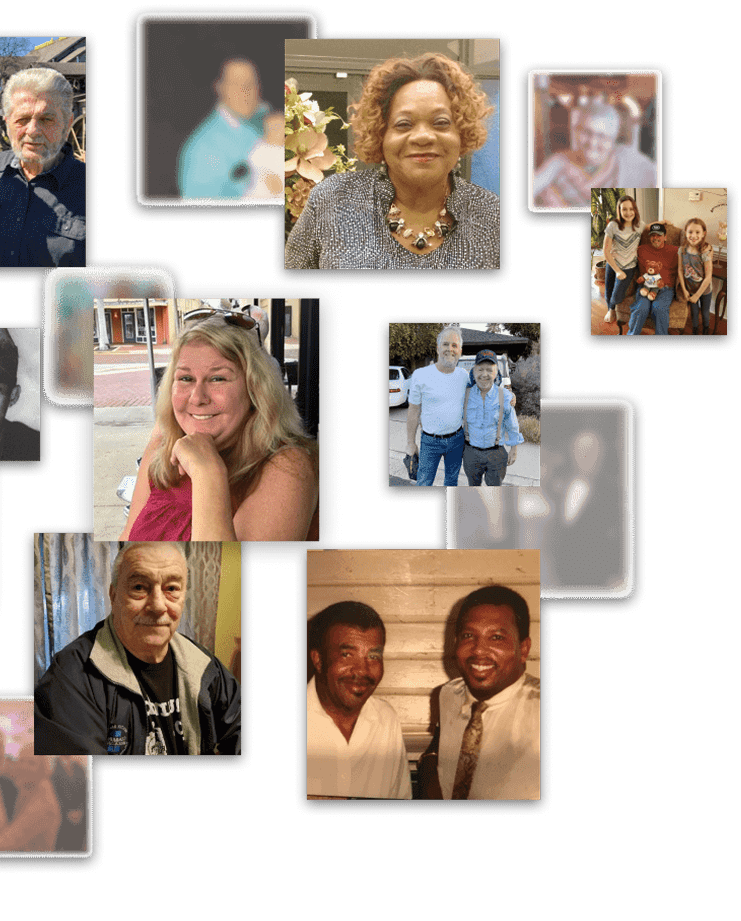 Photograph collage of many different people